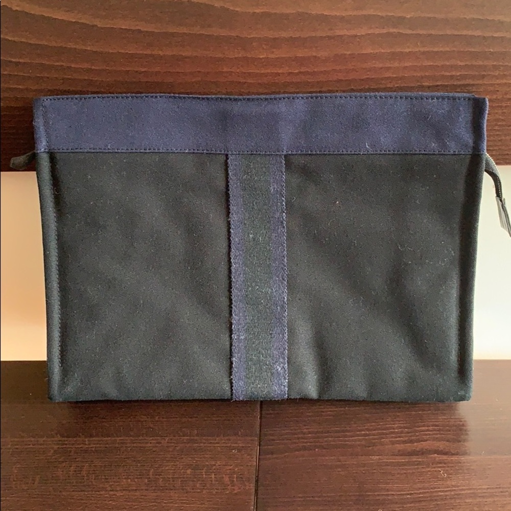 Authentic Hermes Toile Fourre-Tout canvas pouch